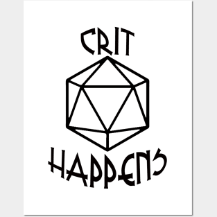 crit happens Posters and Art